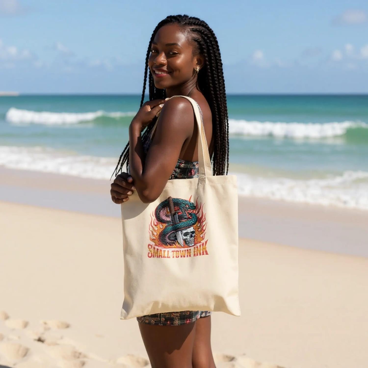 Classic Tote Bag - Small Town Ink AZ - bold, fearless design