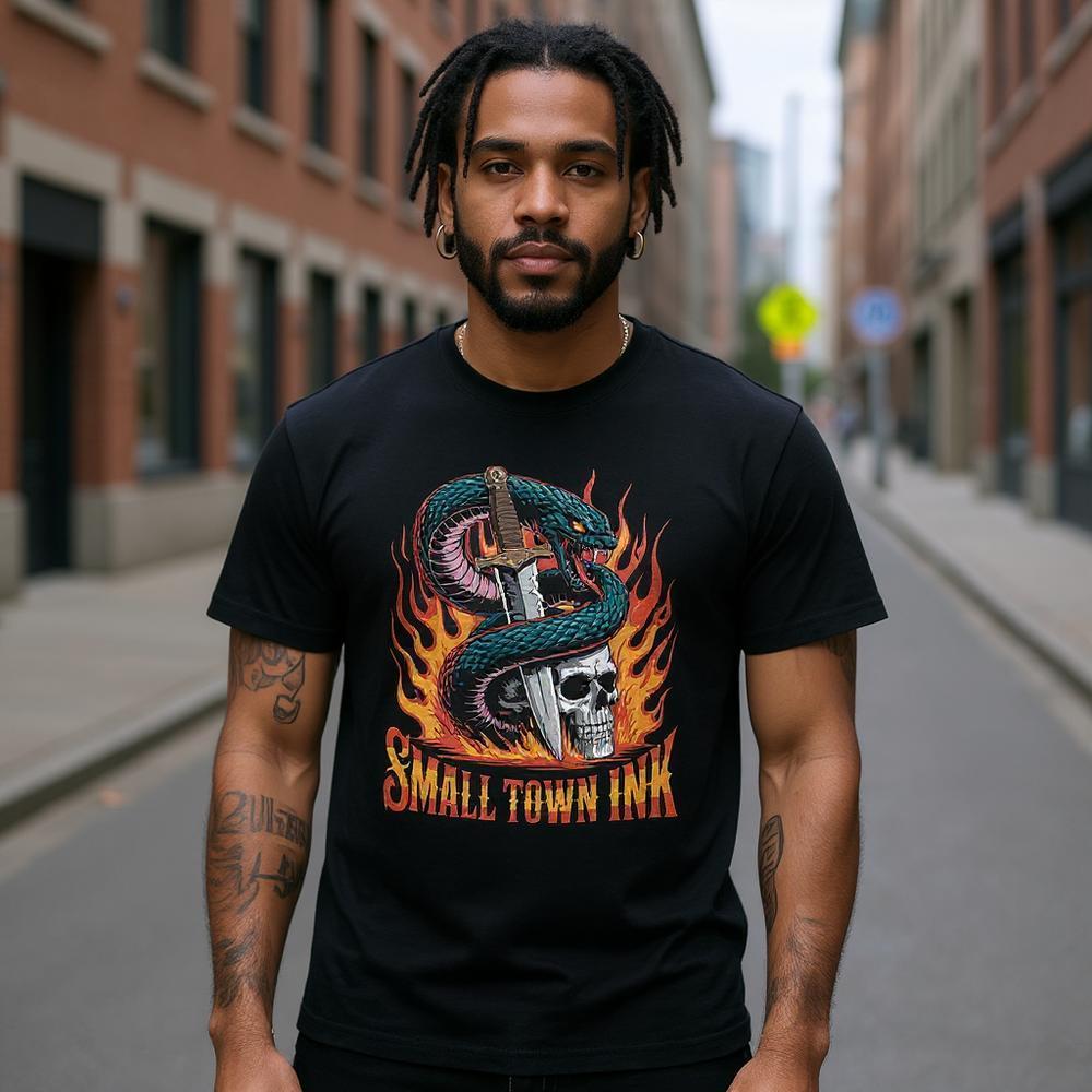Dark Art Symbol - Unisex Crewneck T-shirt | Gildan® 5000 - Small Town Ink AZ - bold, fearless design
