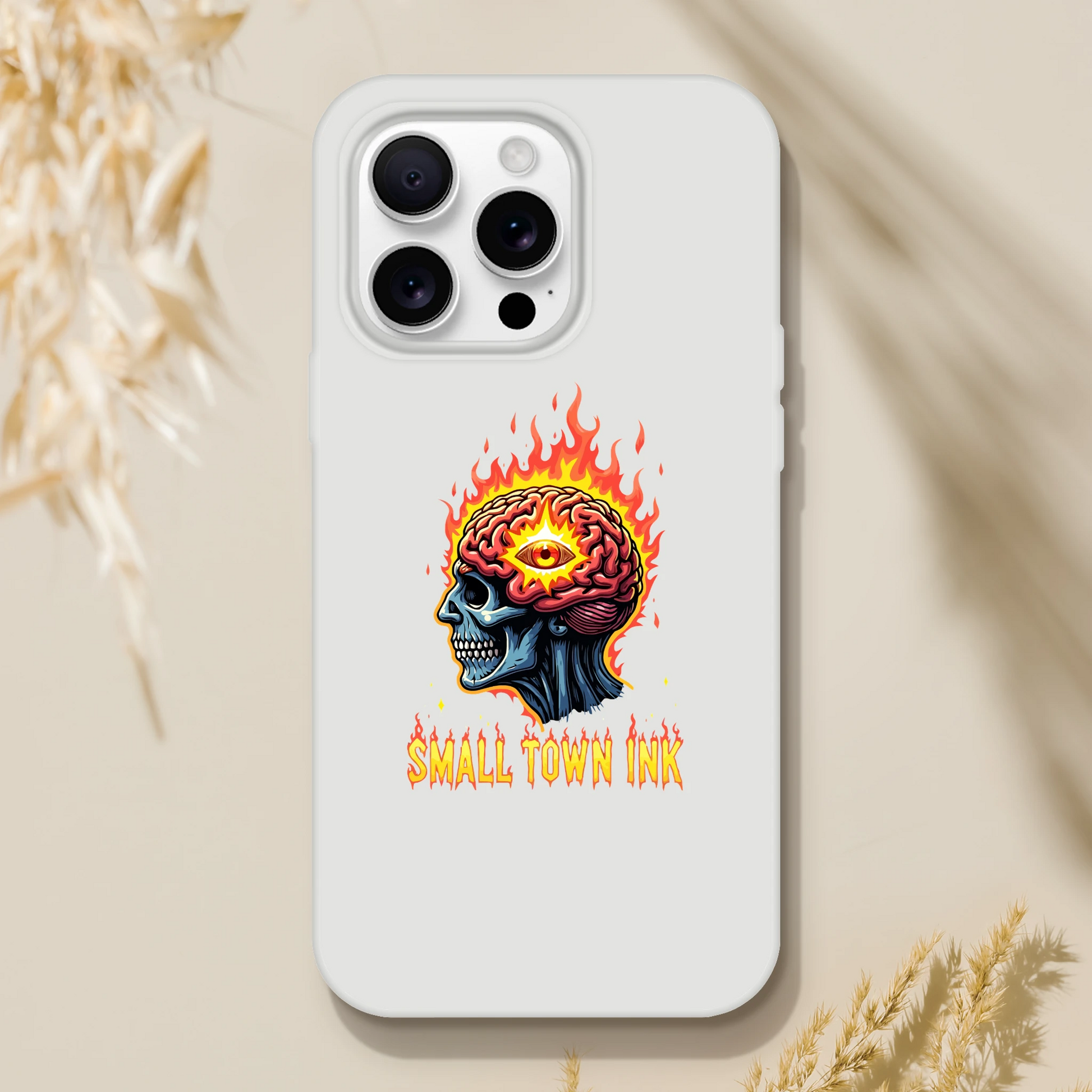 Iphone Flexi case - Small Town Ink AZ - bold, fearless design