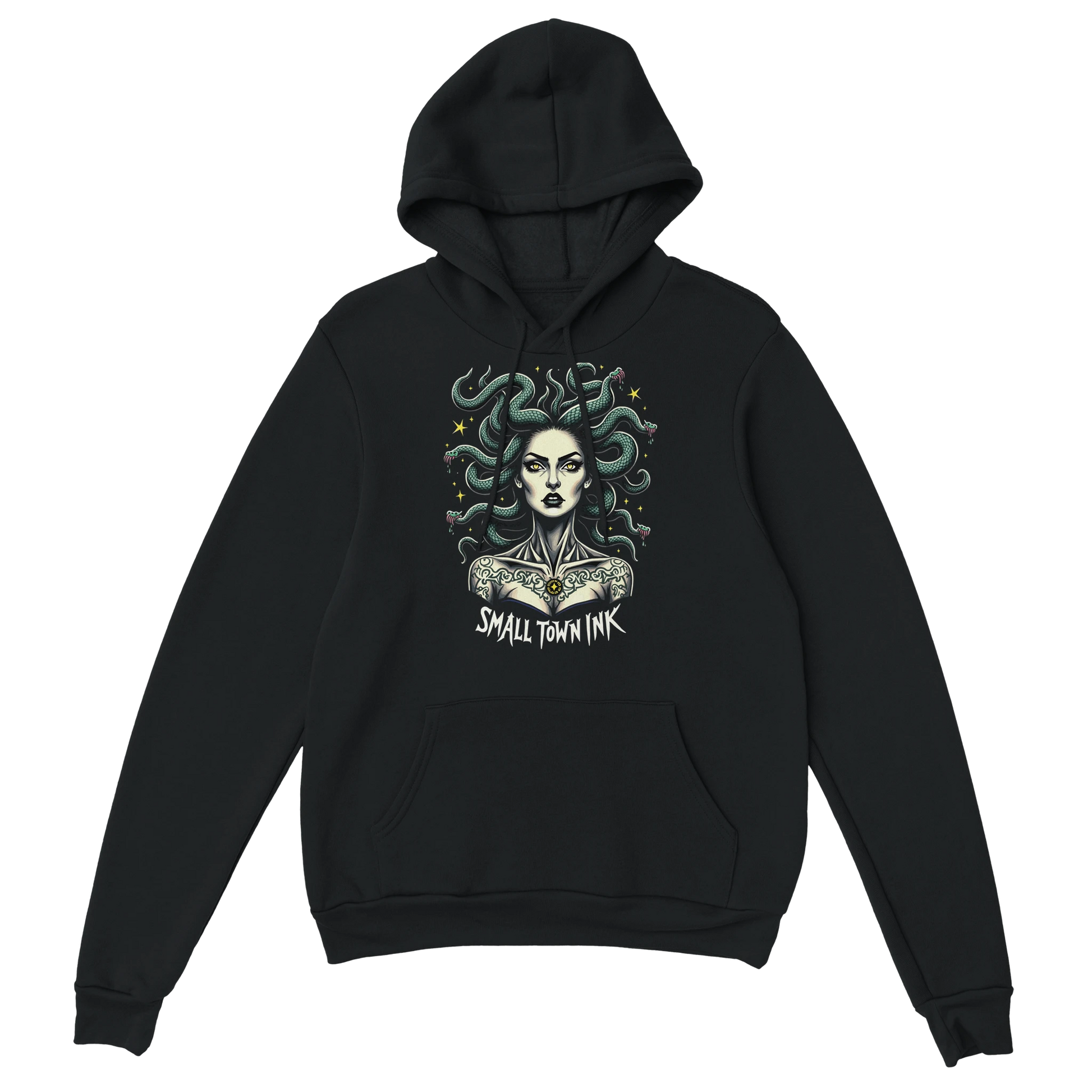 Serpentine Beauty - Heavy Blend Comfort Wear Hoodie - Small Town Ink AZ - bold, fearless design