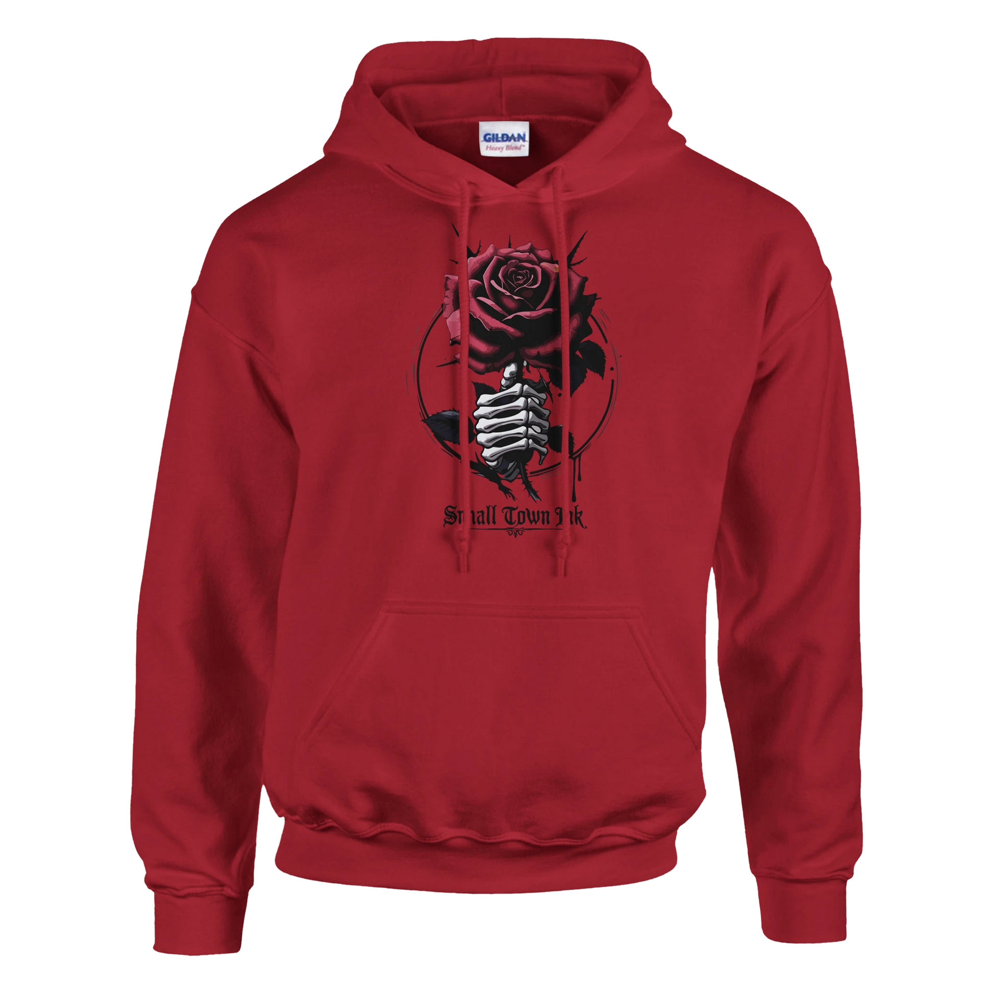 Skeleton Rose - Heavy Blend Comfort Wear - Small Town Ink AZ - bold, fearless design