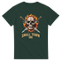 Skull with Flames - Unisex Crewneck T-shirt | Gildan® 5000 - Small Town Ink AZ - bold, fearless design