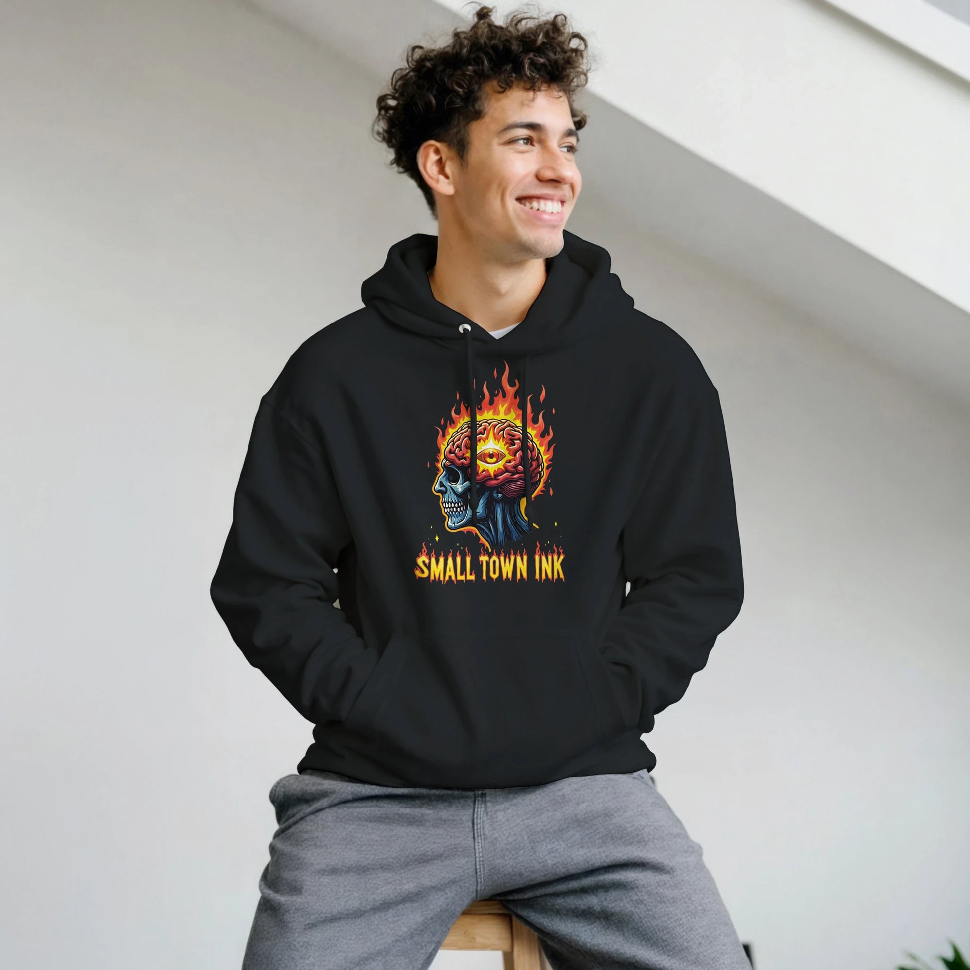 Mind on Fire - Heavy Blend Comfort Wear - Small Town Ink AZ - bold, fearless design