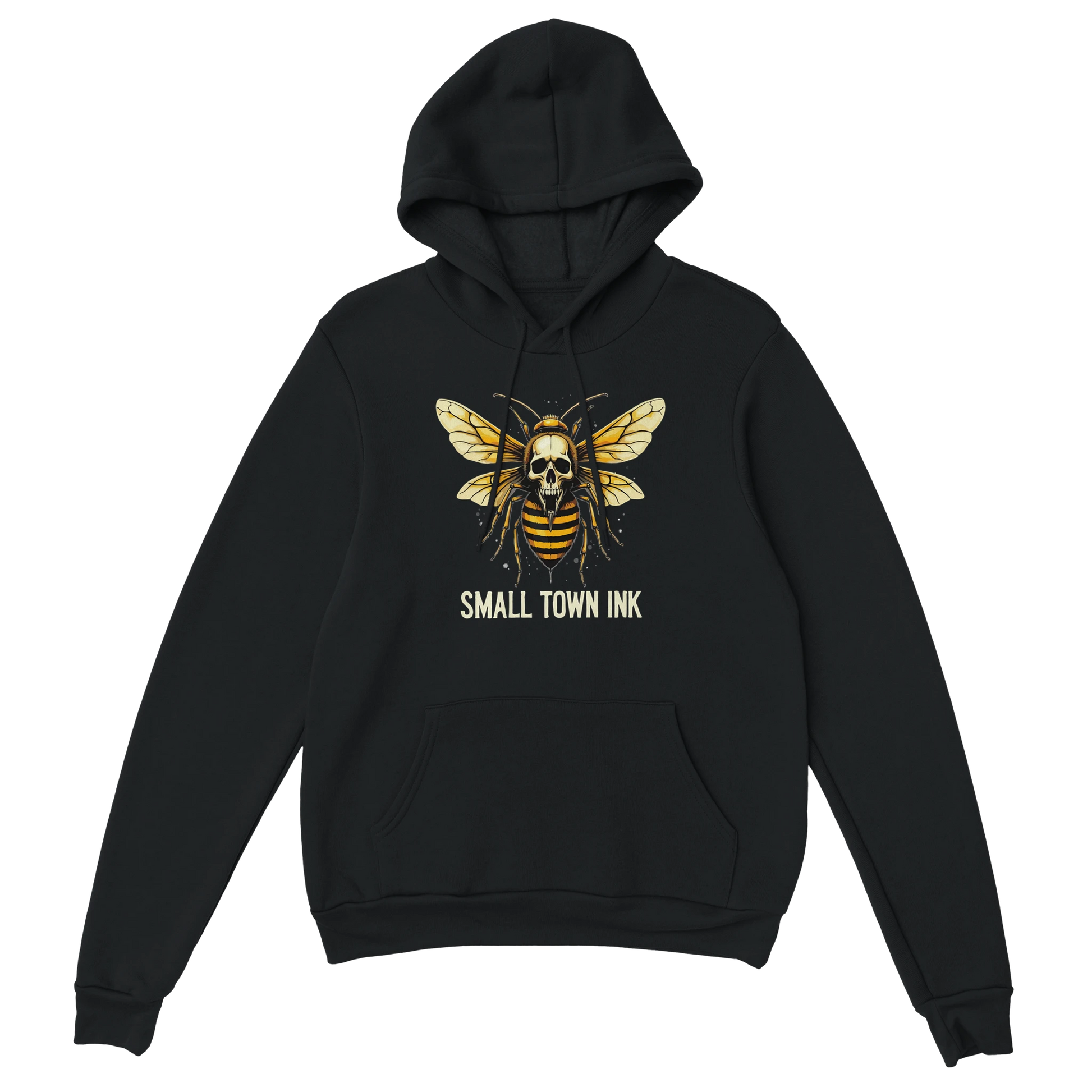 Bee with Skull - Heavy Blend Comfort Wear Hoodie - Small Town Ink AZ - bold, fearless design