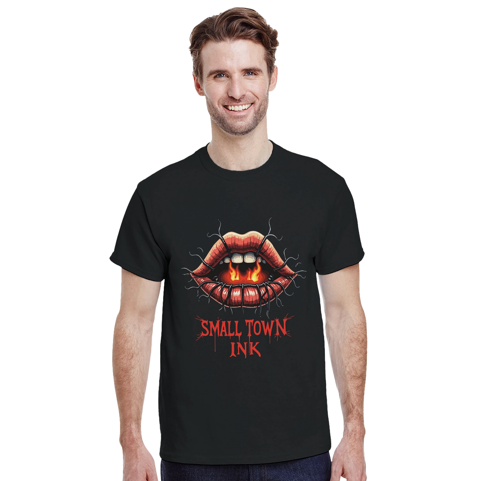 Fury Lips - Unisex Crewneck T-shirt | Gildan® 5000 - Small Town Ink AZ - bold, fearless design