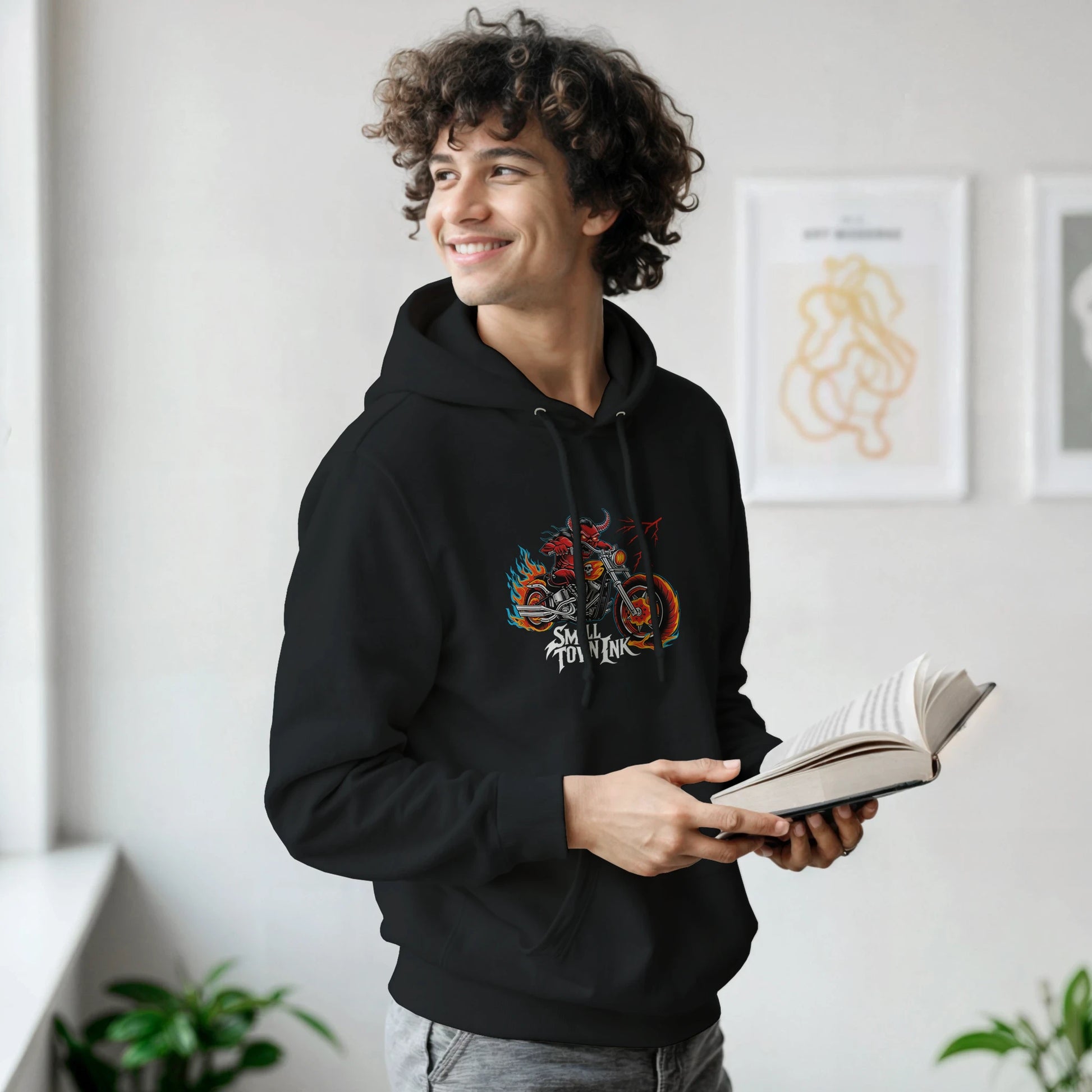 Flame Rider - Heavy Blend Comfort Wear Hoodie - Small Town Ink AZ - bold, fearless design