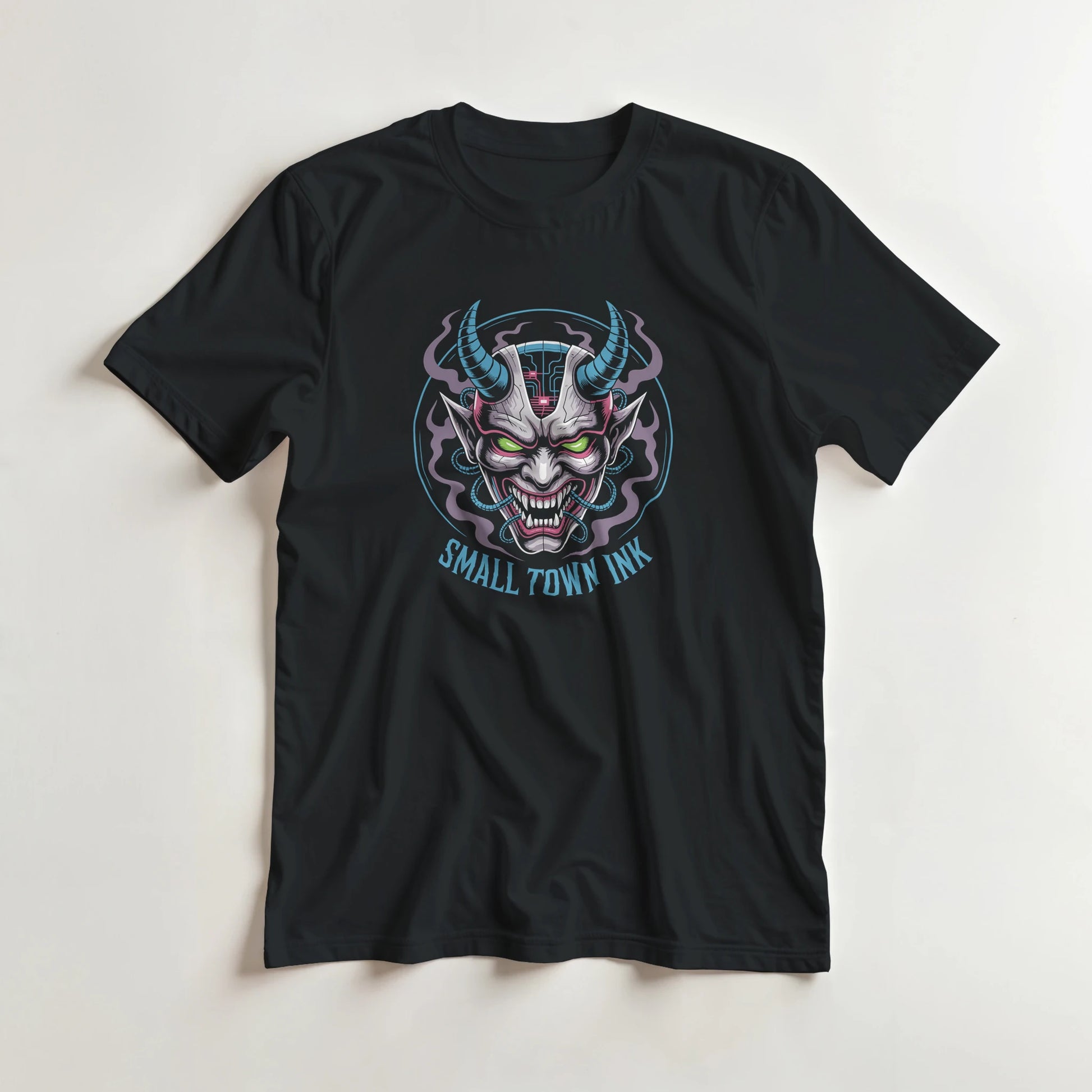Devil Horn - Unisex Crewneck T-shirt | Gildan® 5000 - Small Town Ink AZ - bold, fearless design