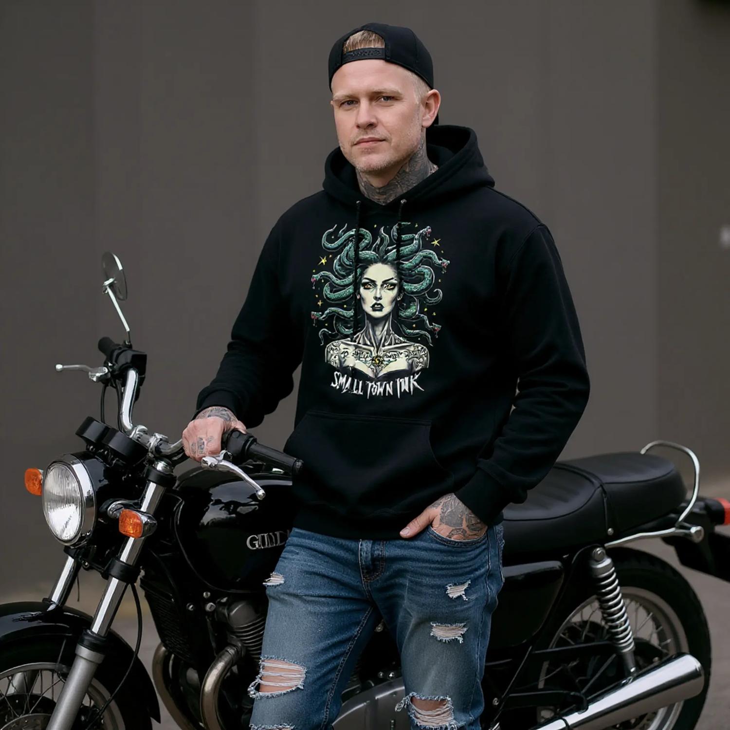 Serpentine Beauty - Heavy Blend Comfort Wear Hoodie - Small Town Ink AZ - bold, fearless design
