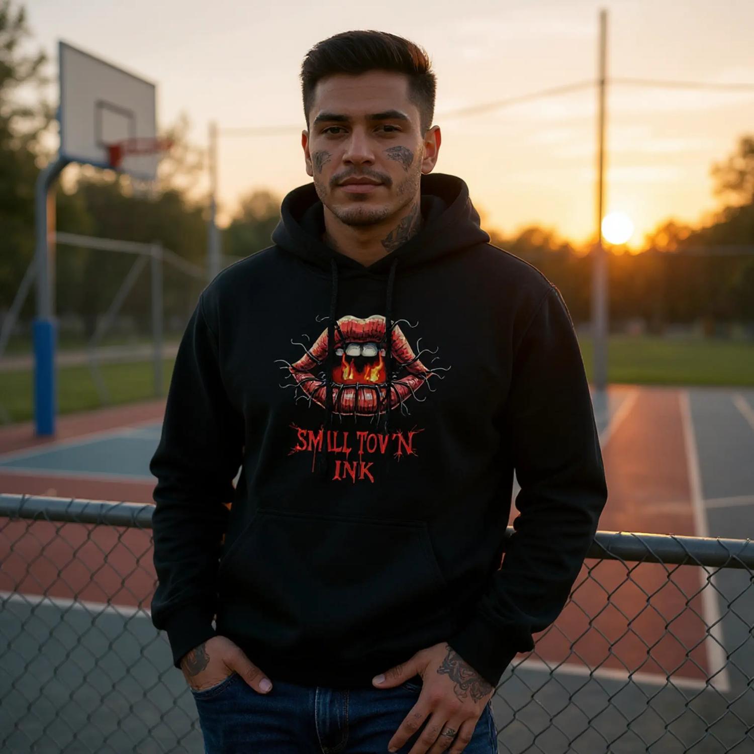 Fury Lips - Heavy Blend Comfort Wear Hoodie - Small Town Ink AZ - bold, fearless design
