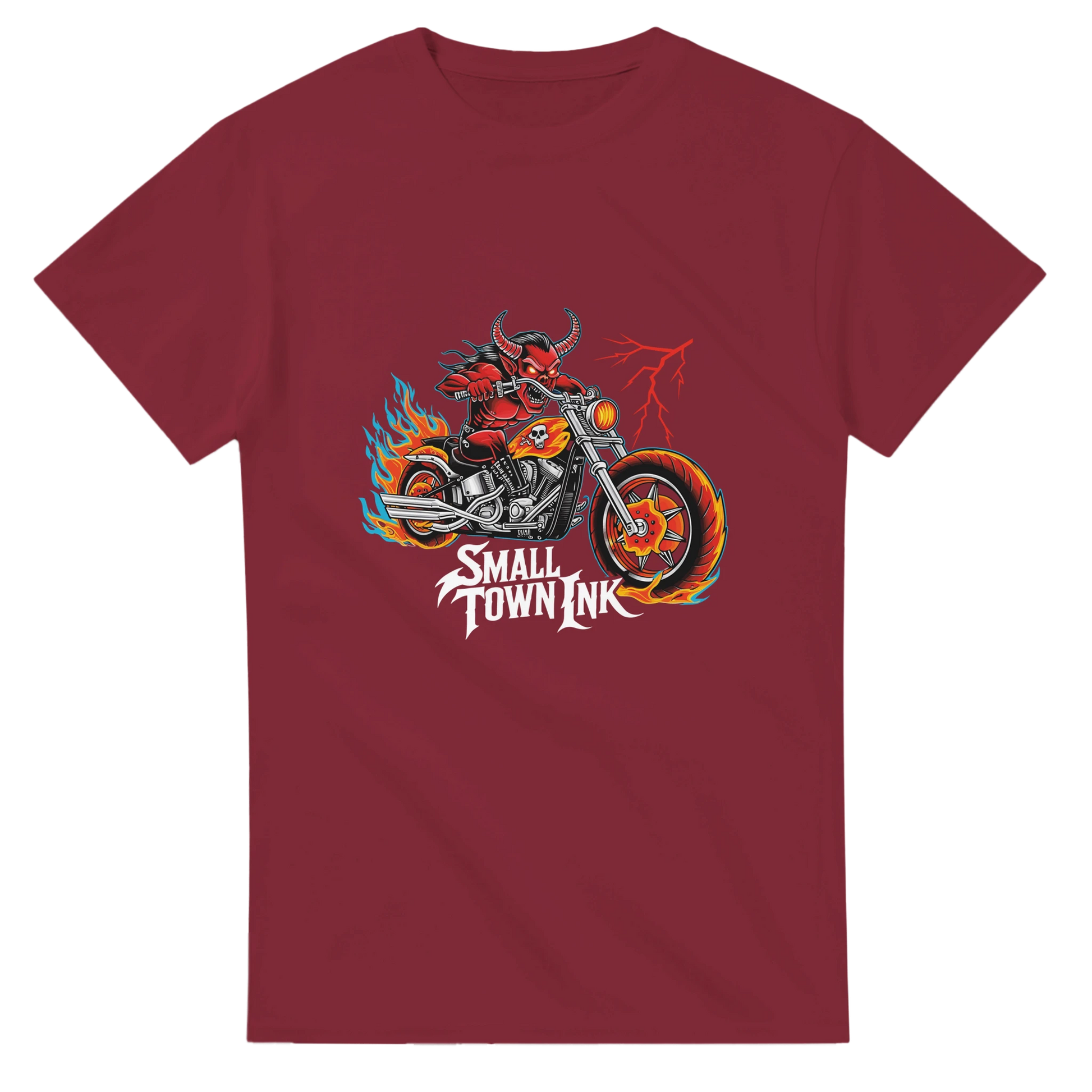 Flame Rider - Unisex Crewneck T-shirt | Gildan® 5000 - Small Town Ink AZ - bold, fearless design