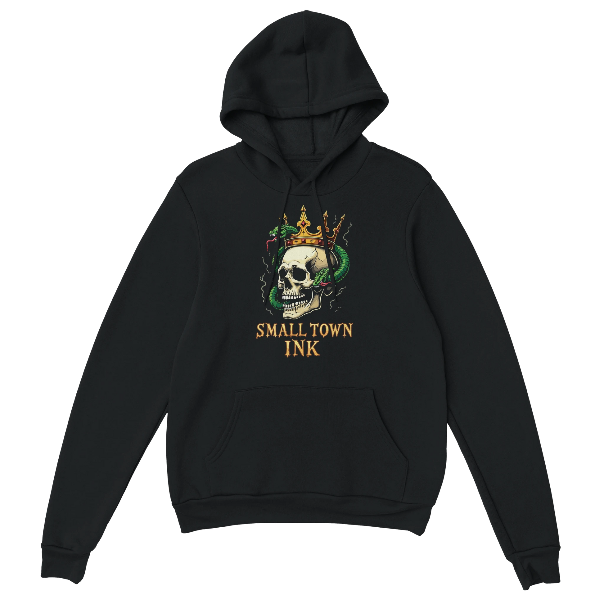 Skull and Quill - Heavy Blend Comfort Wear Hoodie - Small Town Ink AZ - bold, fearless design