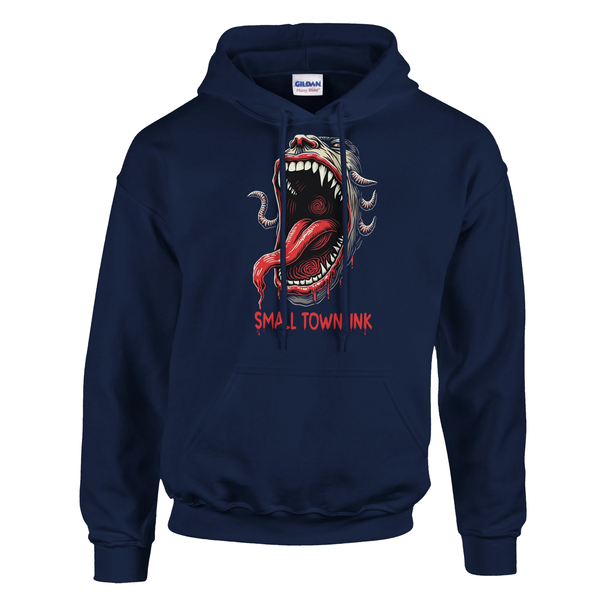 Monster  - Heavy Blend Comfort Wear Hoodie - Small Town Ink AZ - bold, fearless design